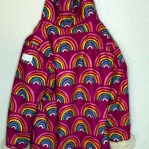 Hatley Girls Size 7 Rainbow Raincoat